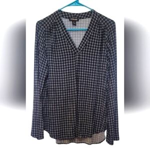 Women's Black and White Geometric Tuniv